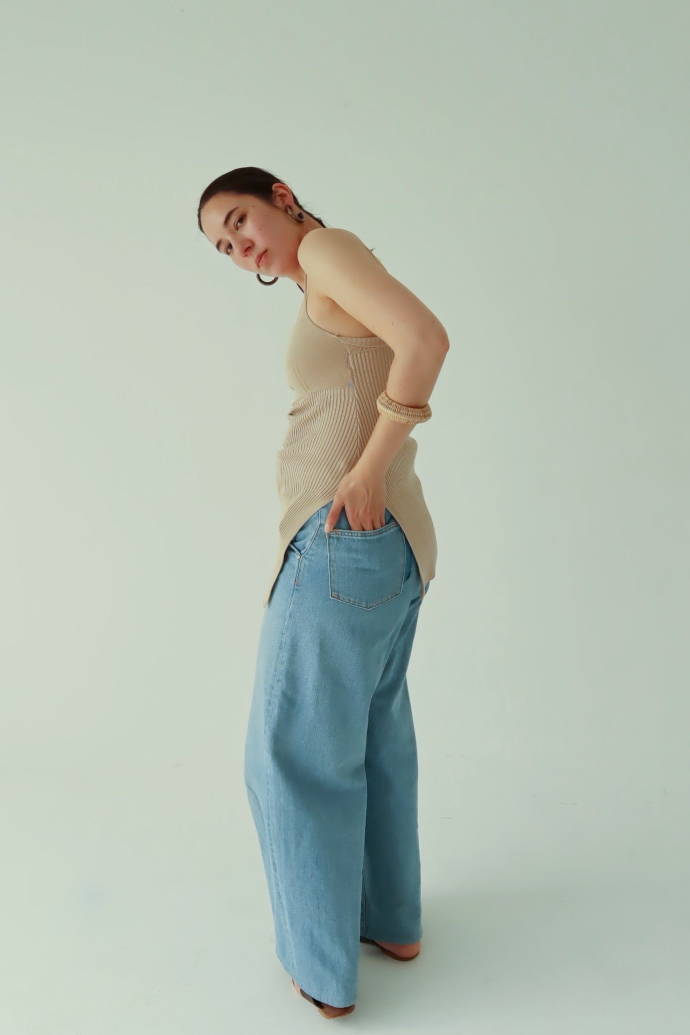 Organic Cotton Bare Top Mini Dress