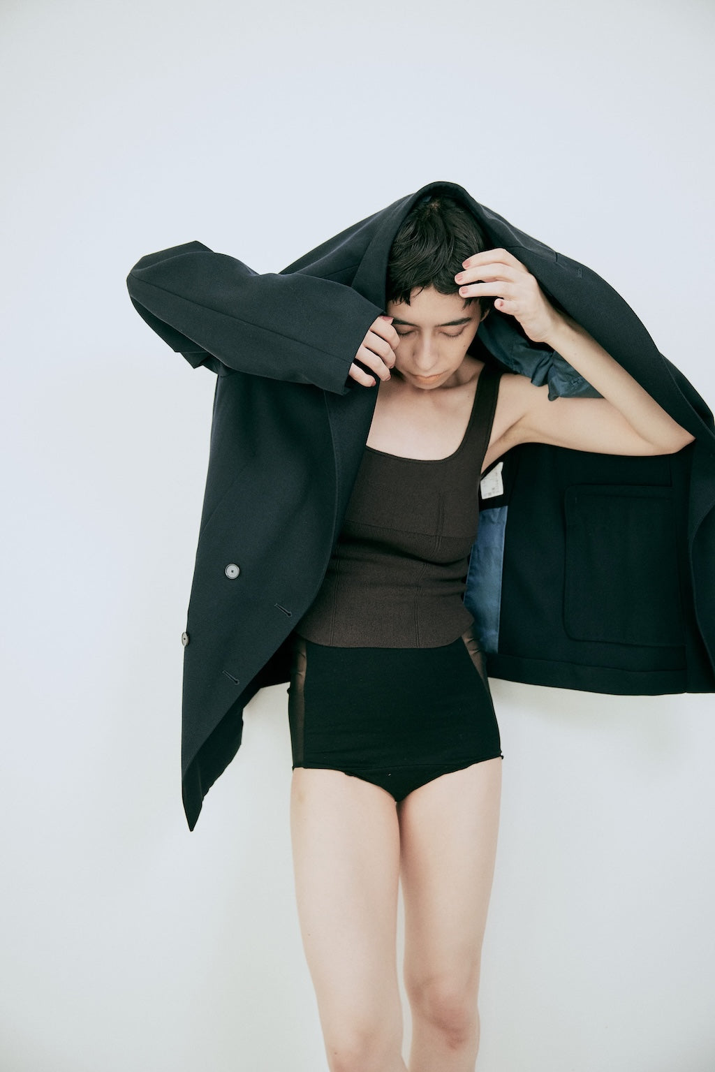 コットンシルクスクエアブラタンク NKGB02