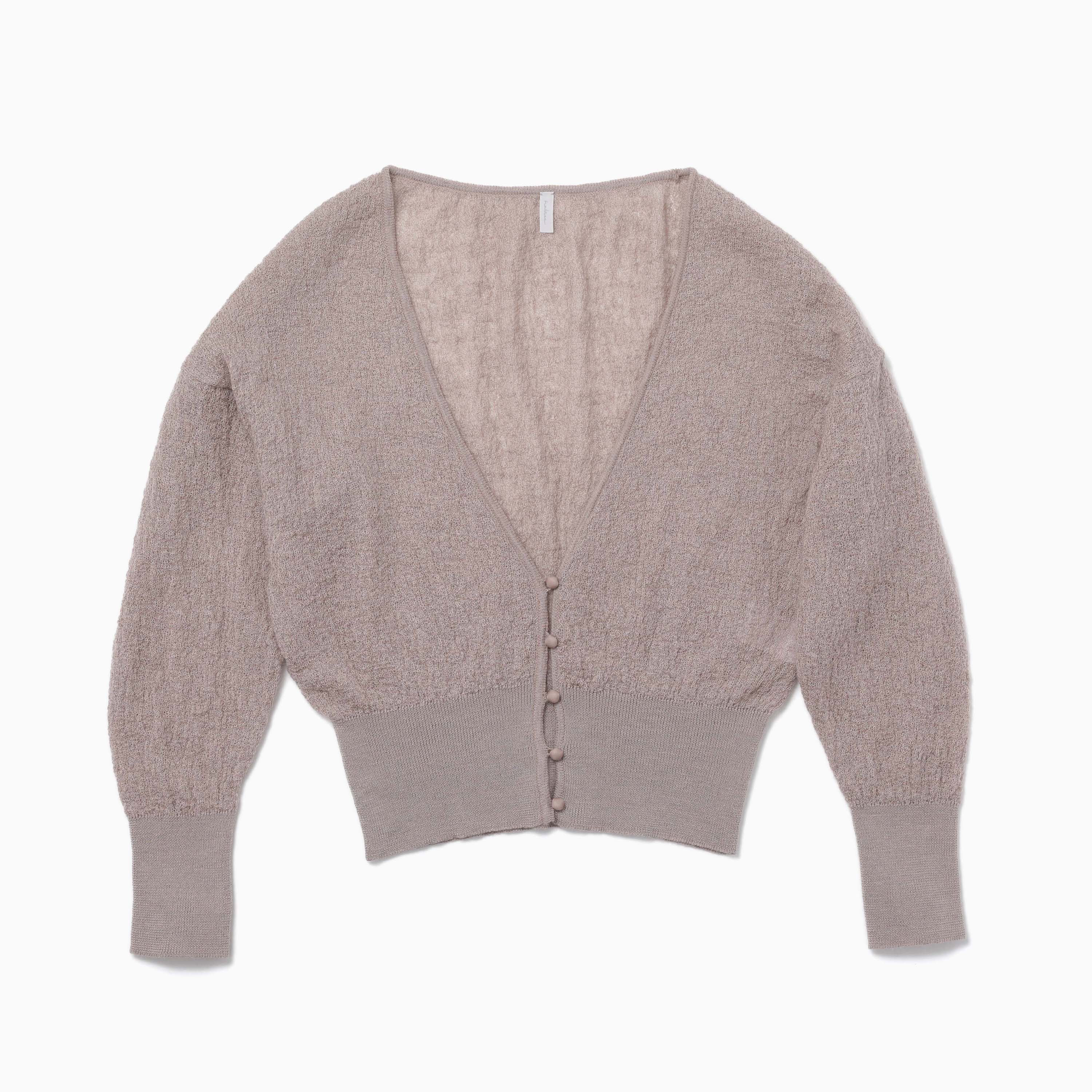 Sheer Knit Cardigan / Original mix Yarn : Cotton&Silk&Mohair