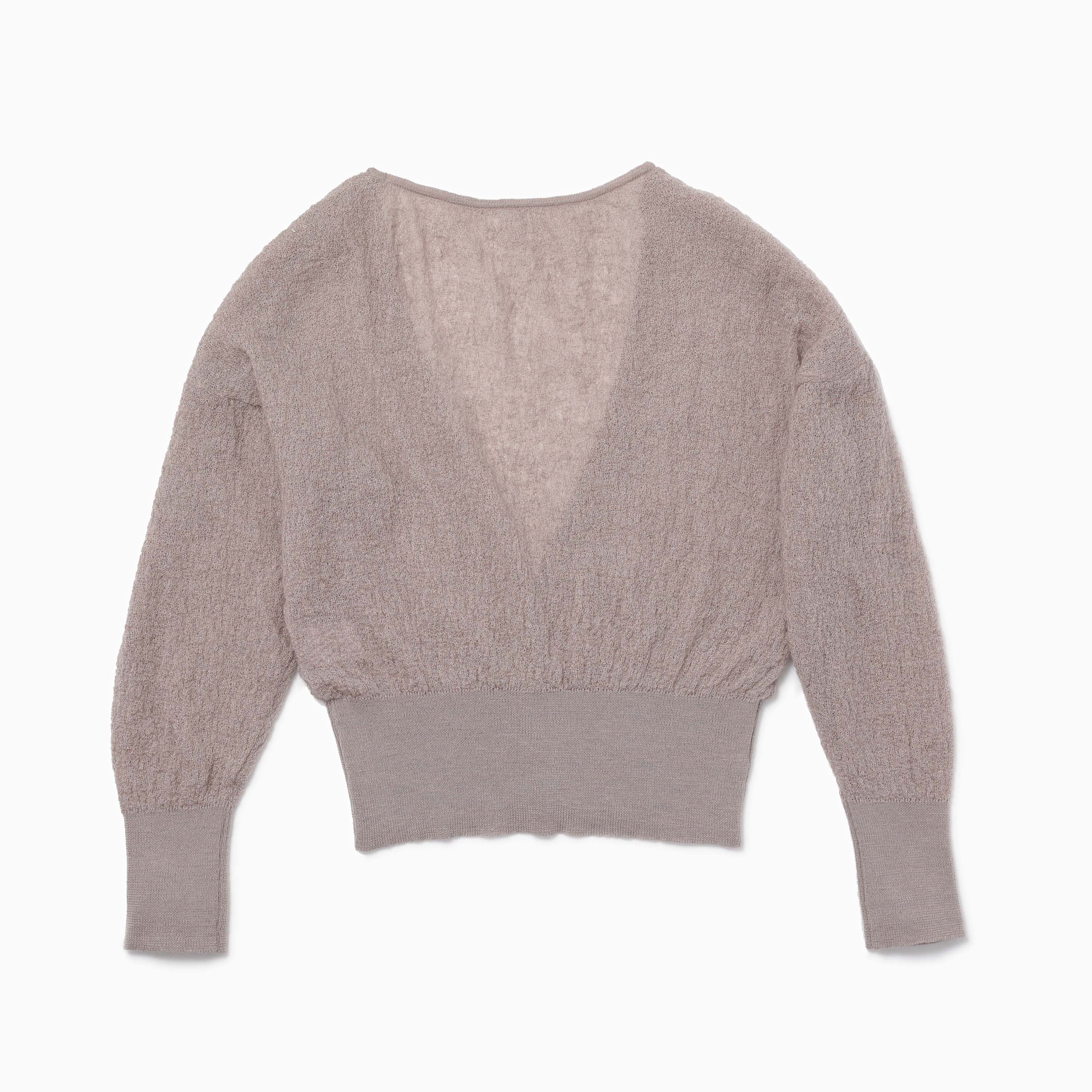 Sheer Knit Cardigan / Original mix Yarn : Cotton&Silk&Mohair