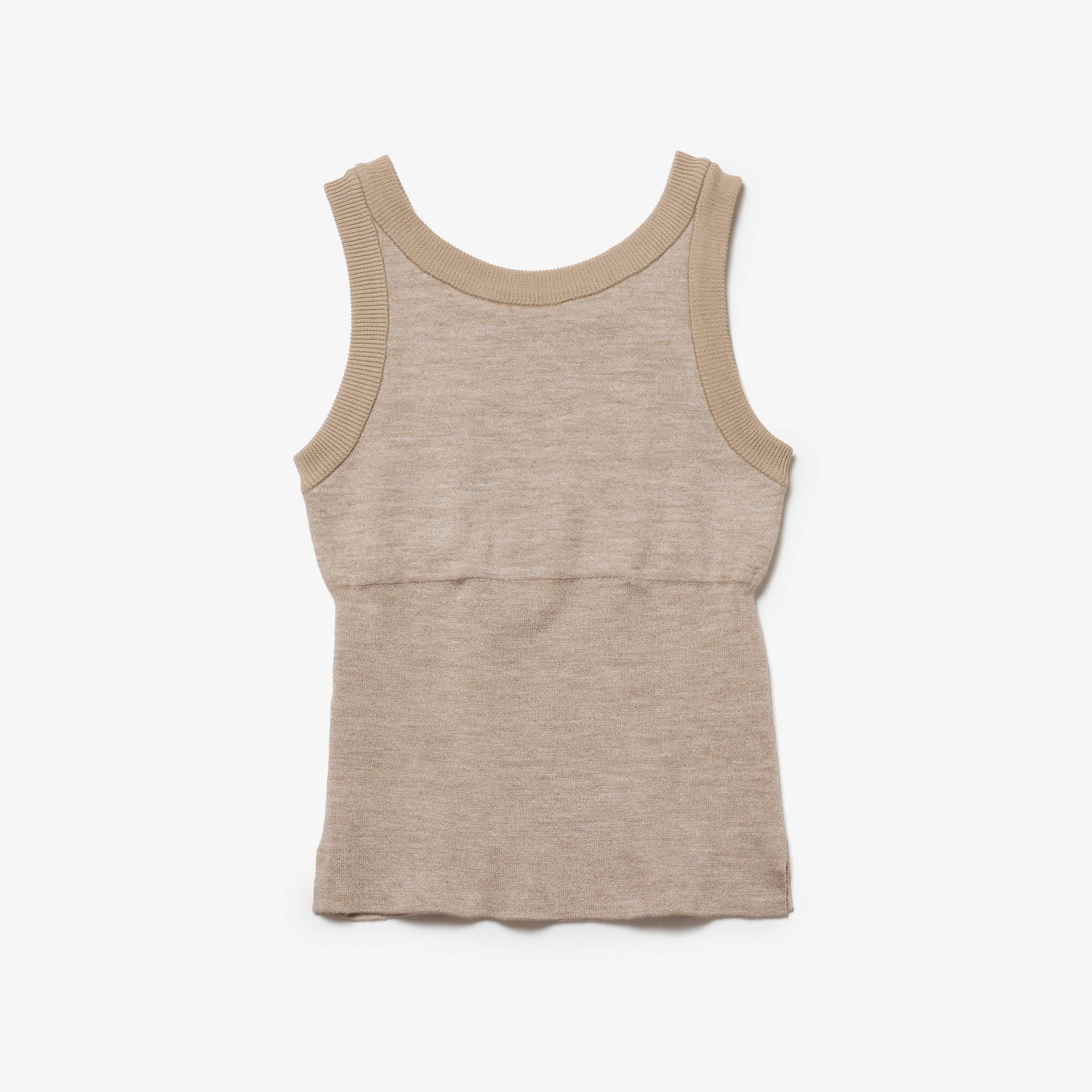 Summer Wool & Linen American Sleeve Rib Bra Tank