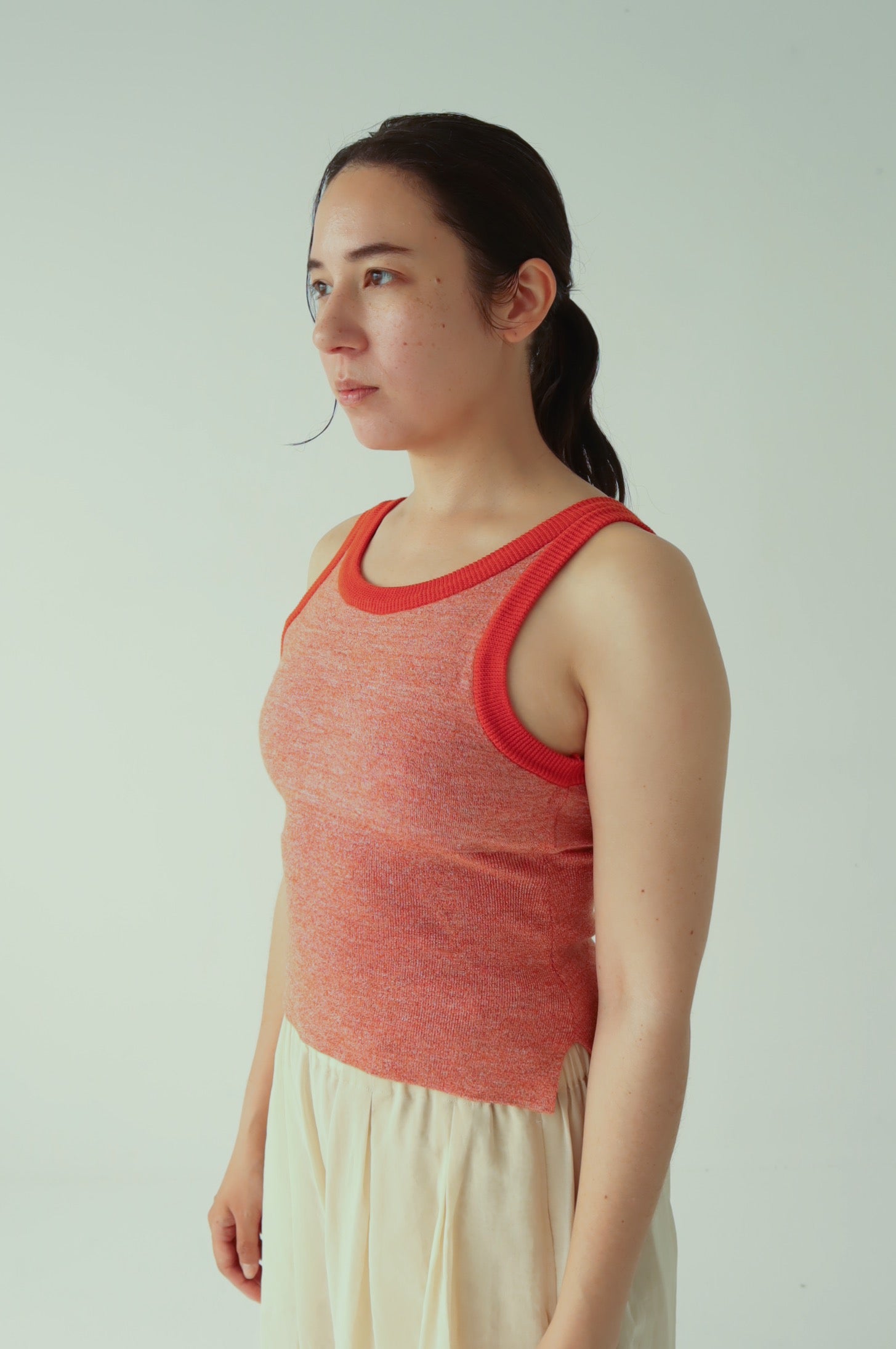 タンクトップ ノースリーブ nakes　Summer Wool ＆ Linen Tank レディース THE GOODLAND MARKET タンクトップ ノースリーブ nakes Summer