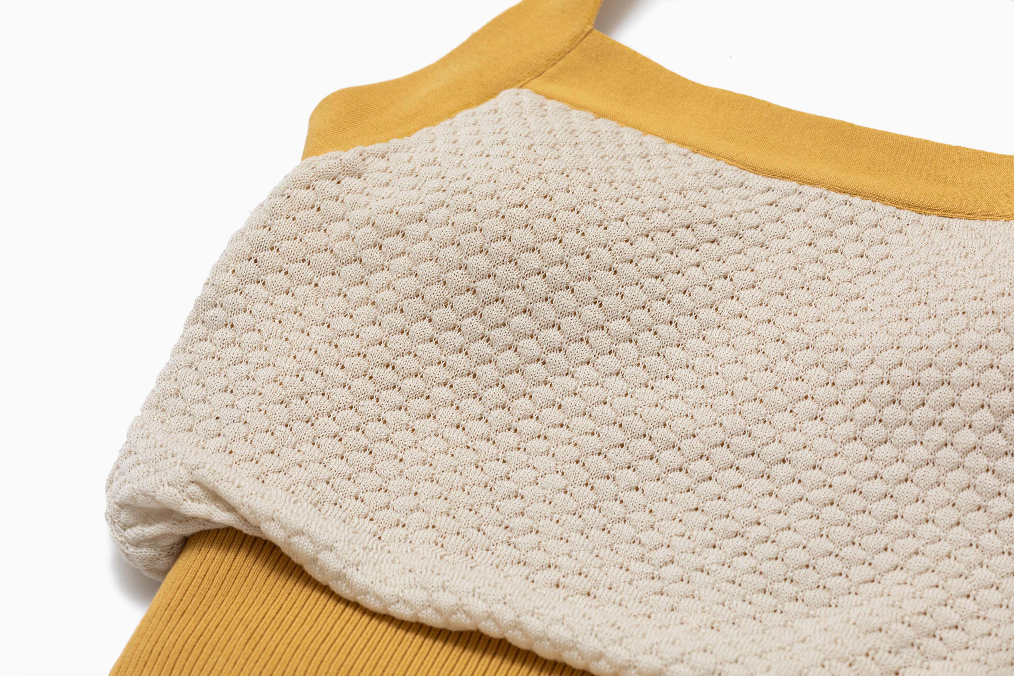 Openwork Knit Halter Neck Bra Top [ Season ] Supima Cotton Yarn