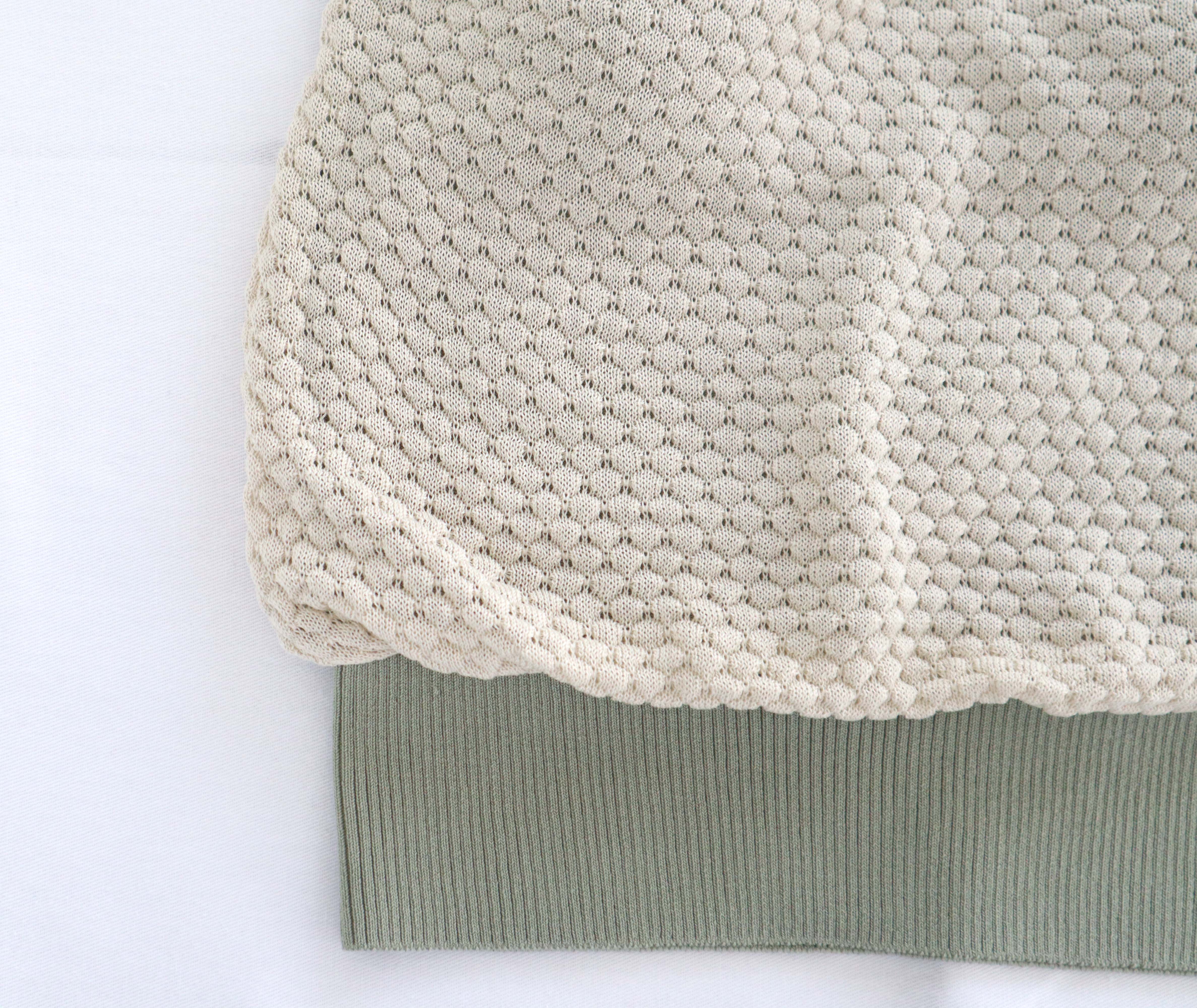 Openwork Knit Halter Neck Bra Top [ Season ] Supima Cotton Yarn