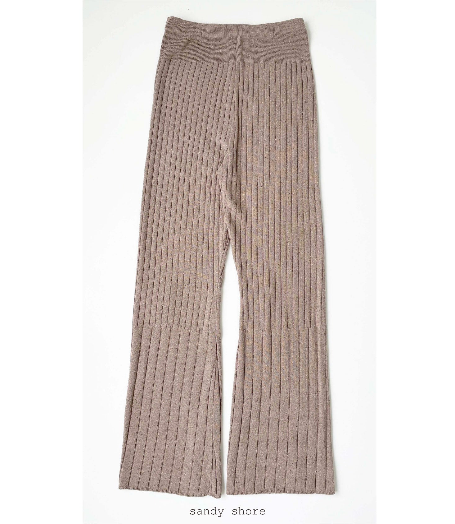 Silk Wide Rib Pants / Eco Silk 100%