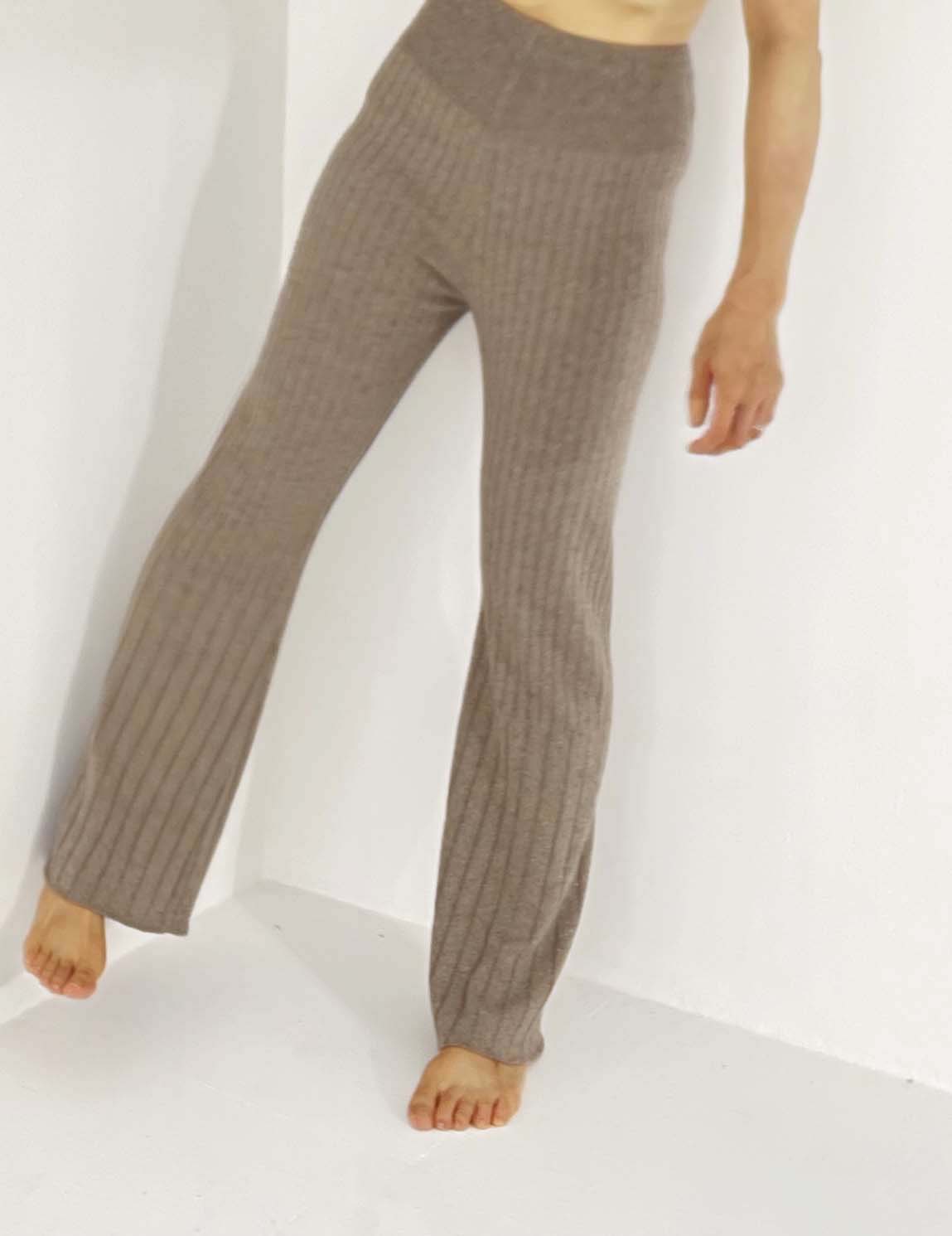 Silk Wide Rib Pants / Eco Silk 100% – nakes