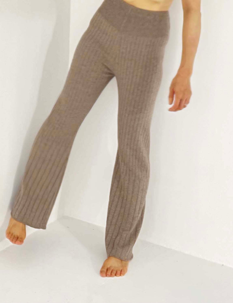 Silk Wide Rib Pants