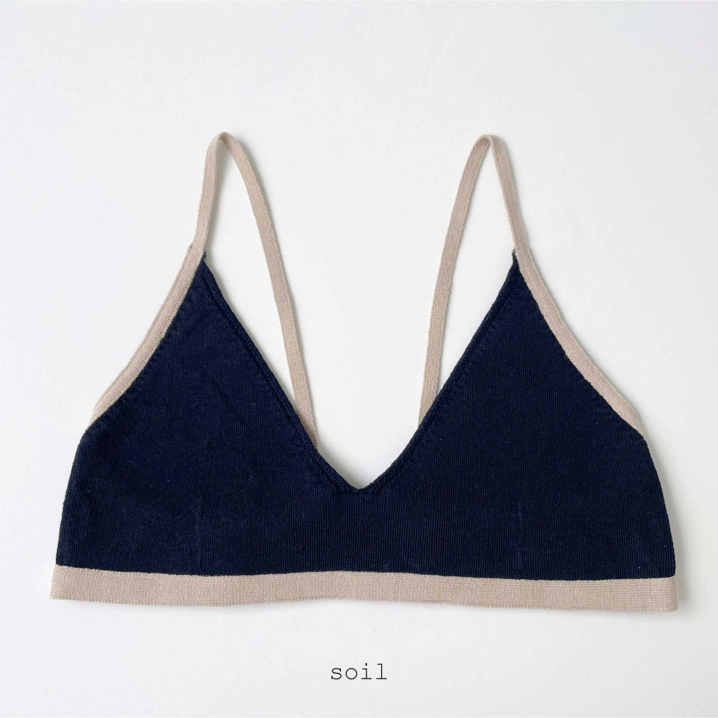 Color Triangle Bra Top
